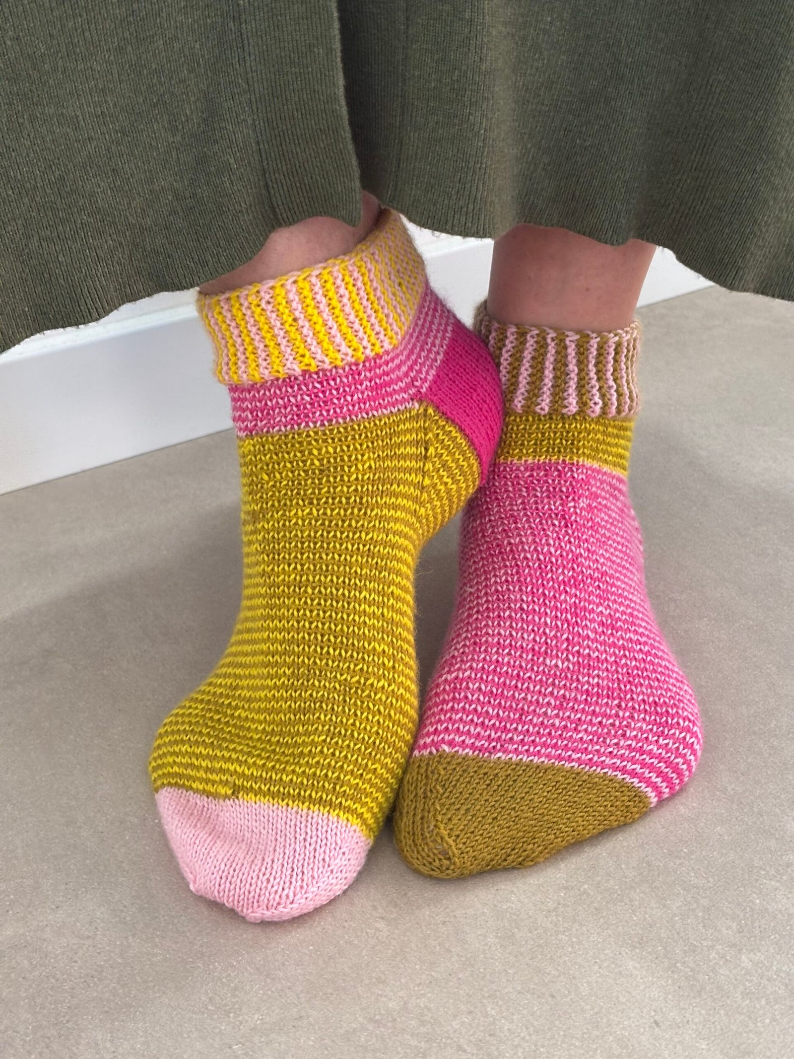 Happy helical socks